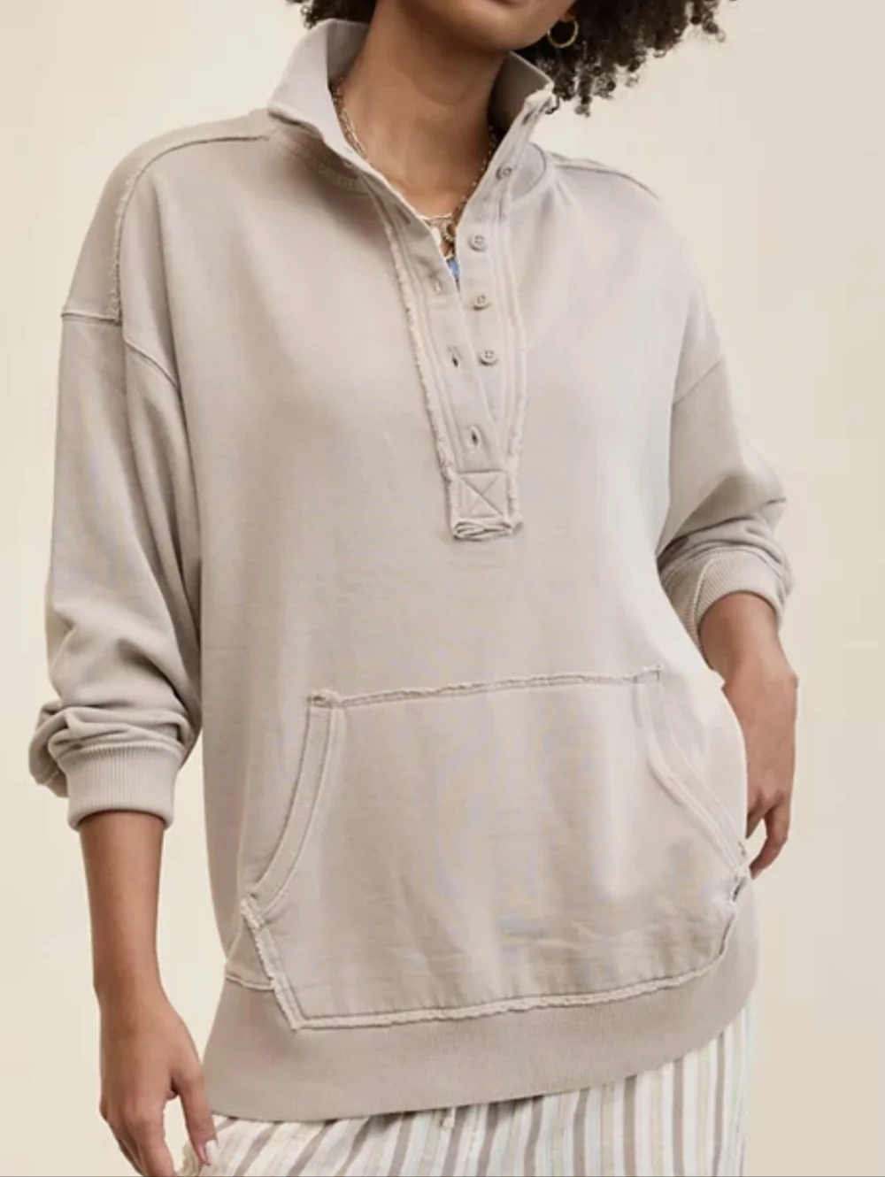 Aerie Vintage Polo Fleece - Picture 1 of 2